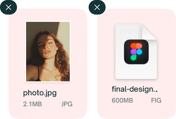 ZappFiles upload window to select creative files