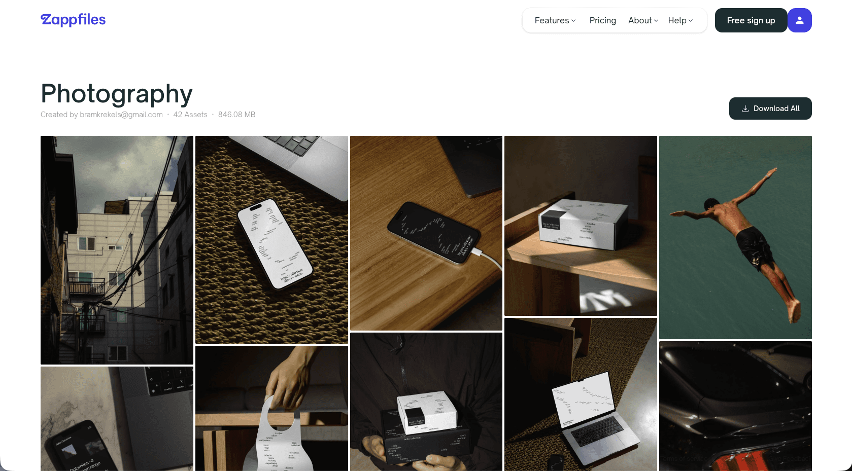 Masonry Light template screenshot