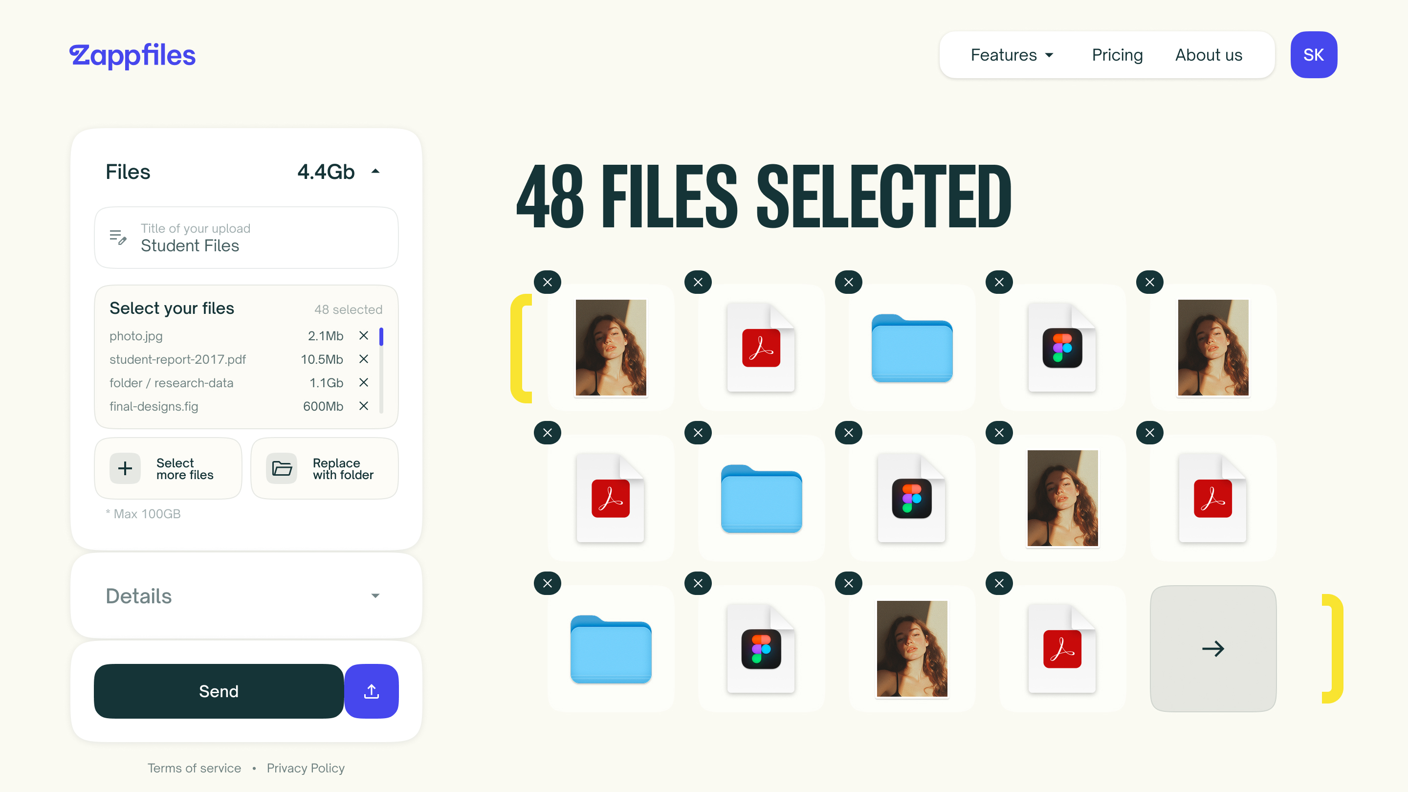 Boost your productivity. Superfast large file sharing.